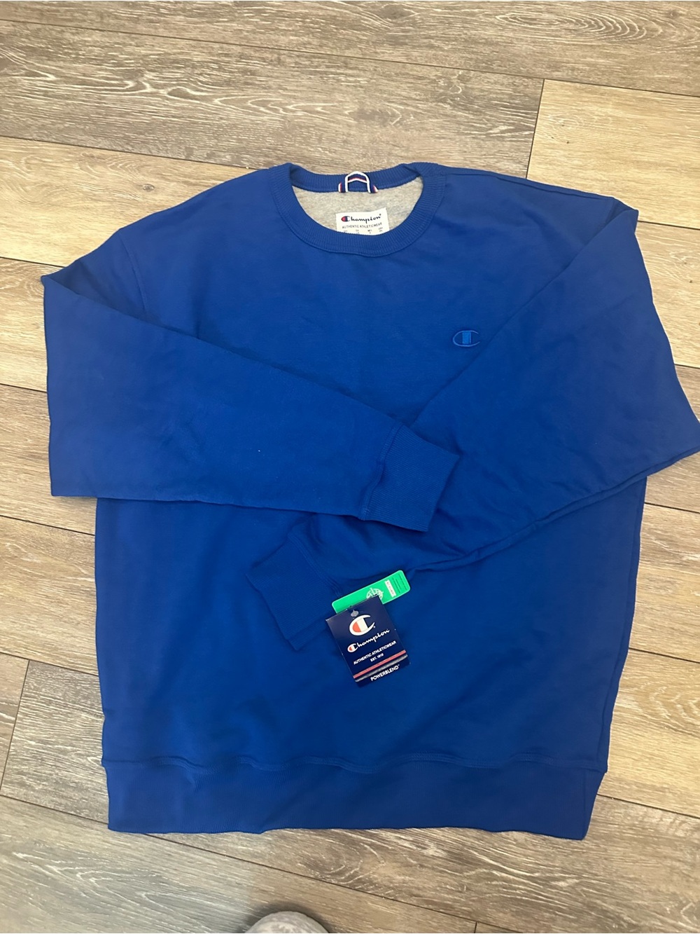 Champion Powerblend Men's Crewneck Sweatshirt - Royal Blue